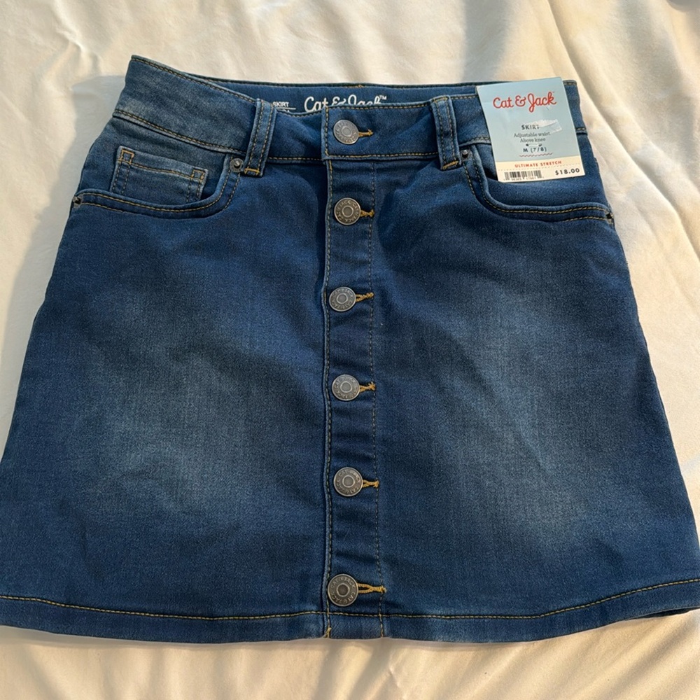 NWT Girls Jean Skirt